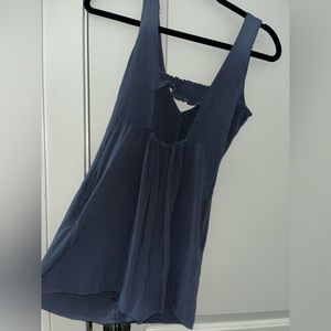 dusty blue romper